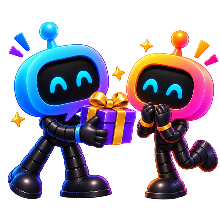 YourBot giveaways mascot