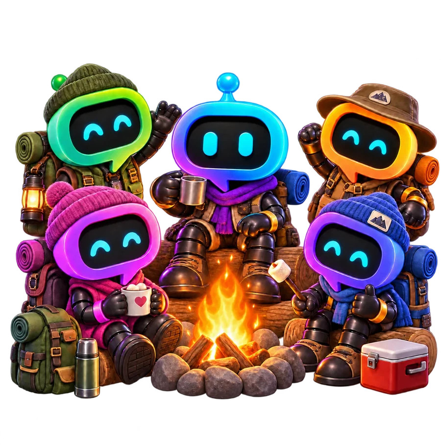 YourBot group finder mascot